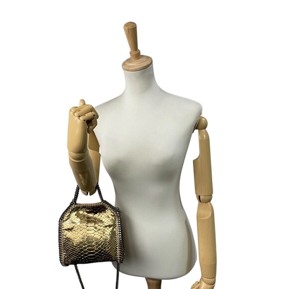 Stella McCartney Falabella Mini Tote Bag, Gold, C7 - Picture 5 of 16